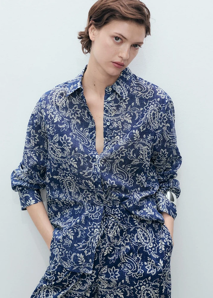 Printed cotton shirt