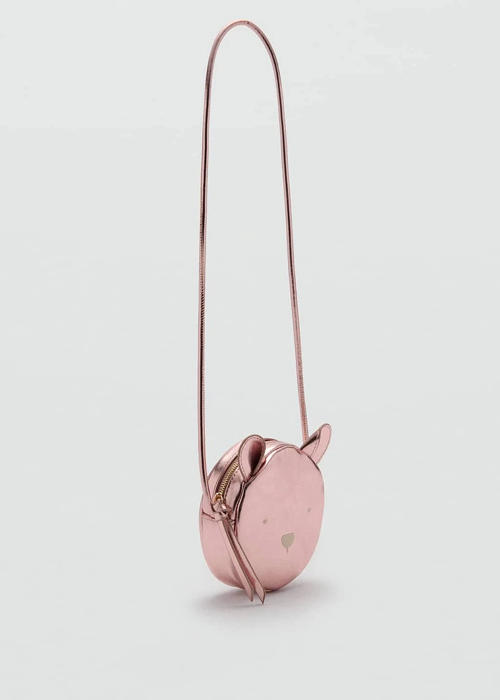 Metallic teddy bear bag