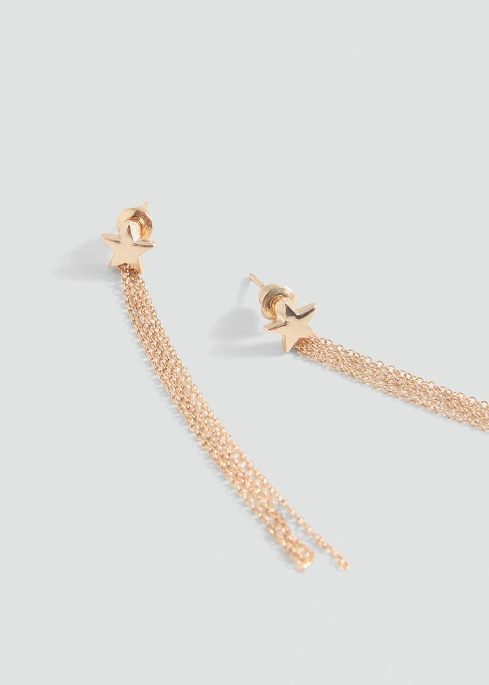 Long waterfall earrings