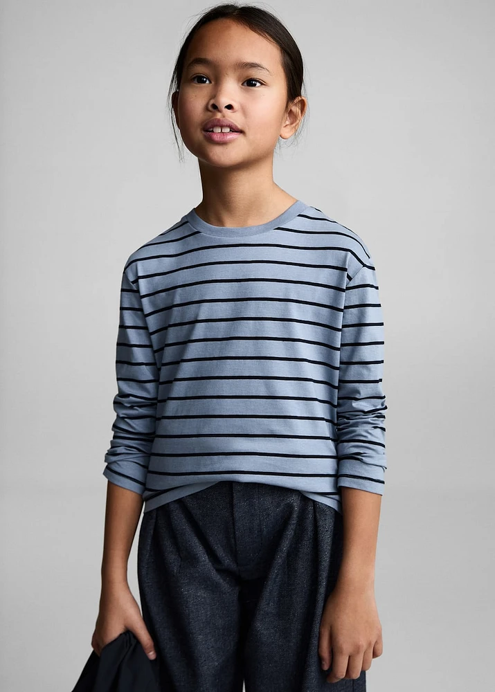 Striped cotton T-shirt