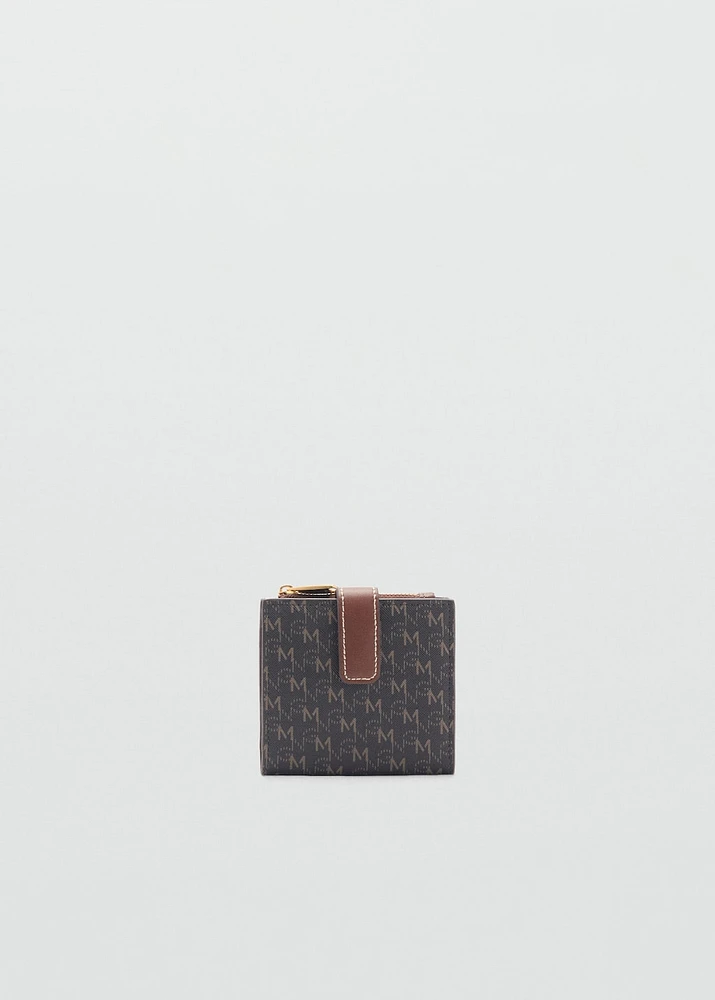 Wallet with printed logo
