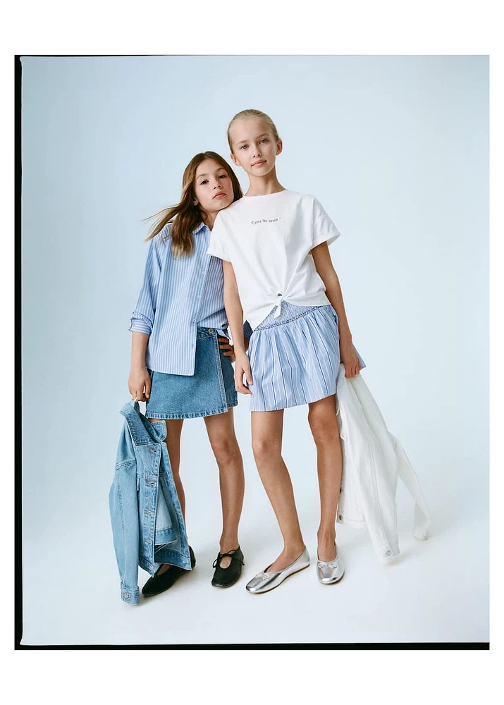 Short pleated skirt