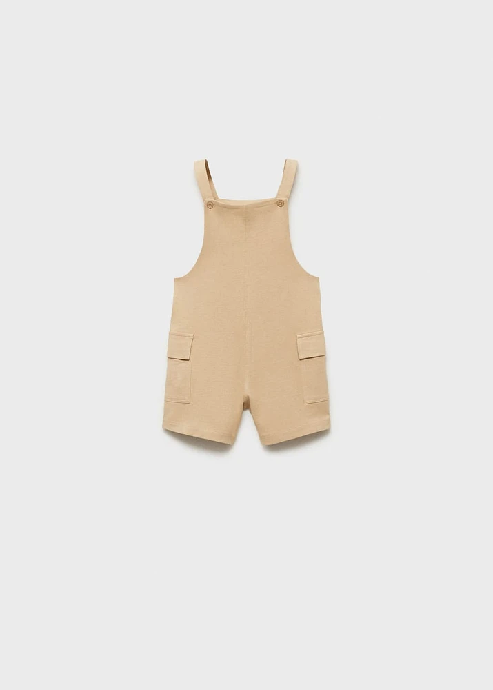 Knitted short dungarees