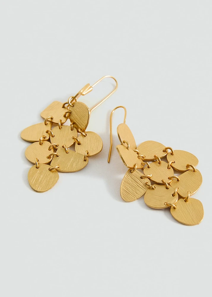 Long coin earrings
