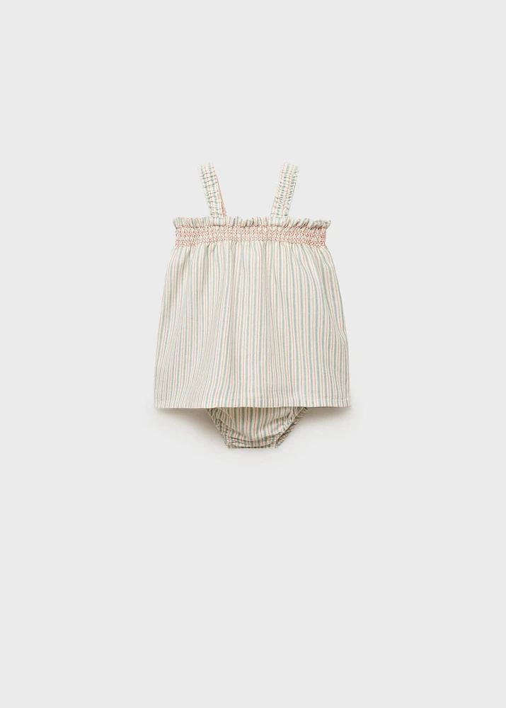 Cotton linen dress and romper