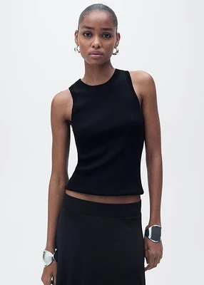 Ribbed knit top