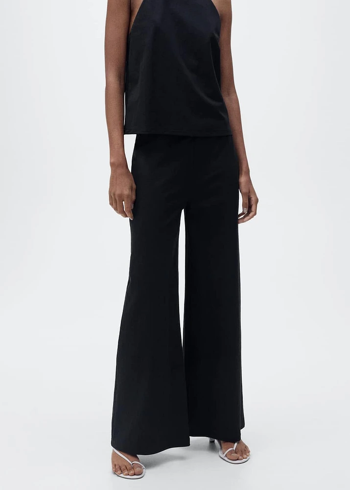 Cropped palazzo pants