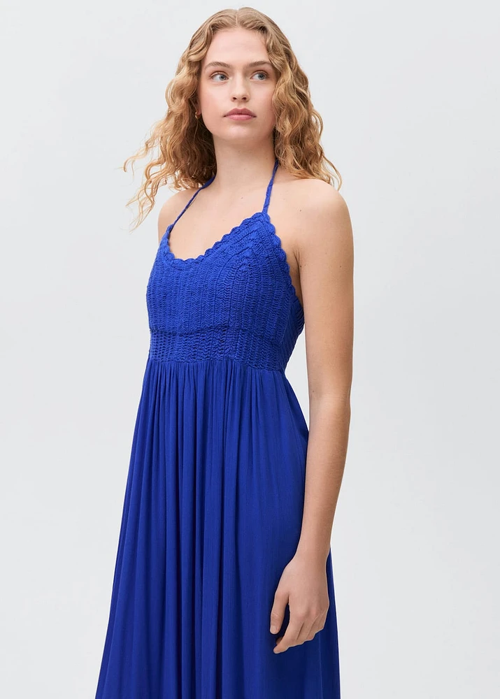 Crochet long dress