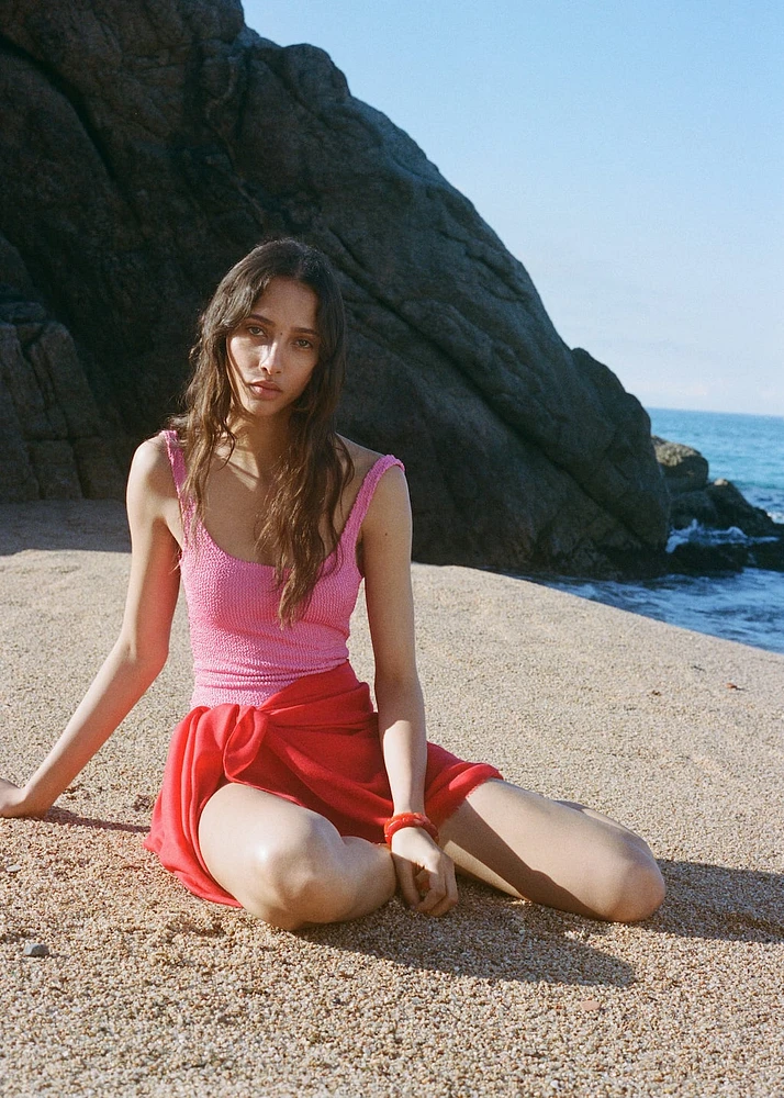 Textured swimsuit