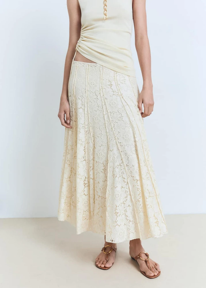 Long lace skirt