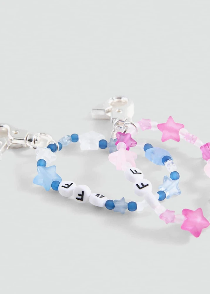 Pack of 2 best friends keychains