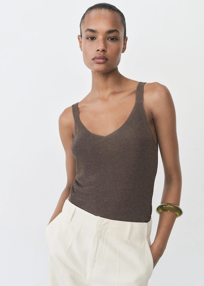 Lurex knitted top