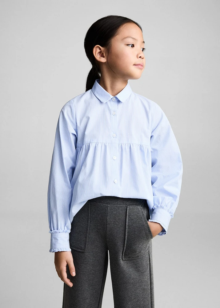 Straight knitted pants