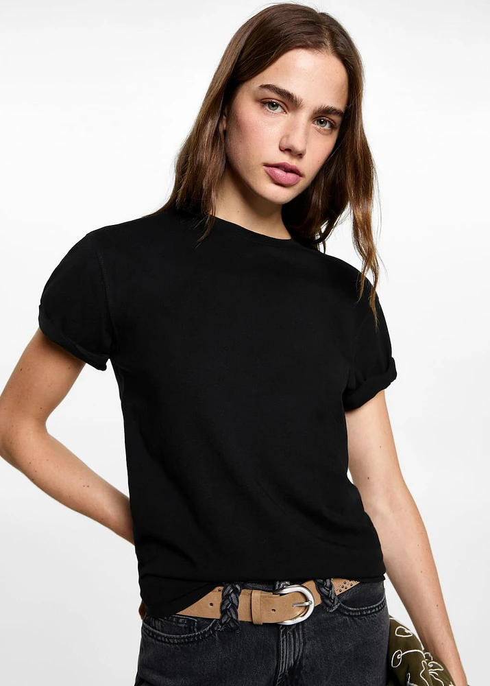 Lightning die-cut t-shirt