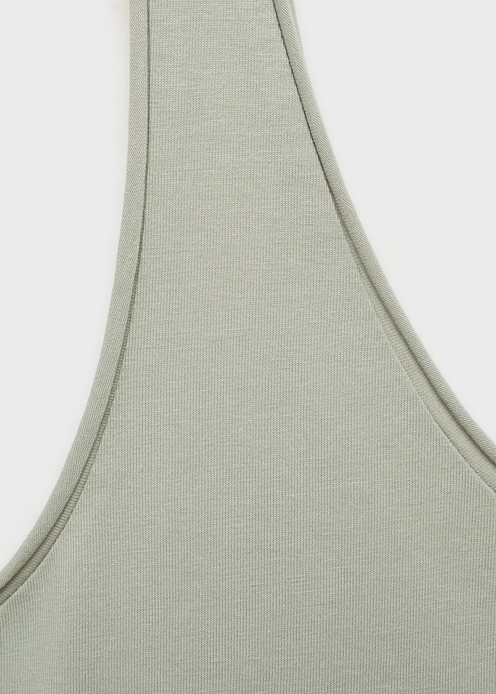 Cotton round-neck top