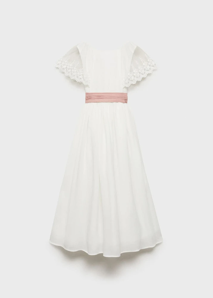 Embroidered detail dress