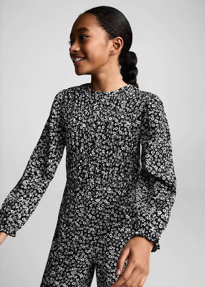 Floral print jumpsuit