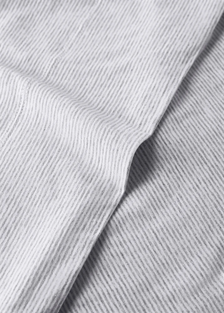 Cotton striped top sheet for crib
