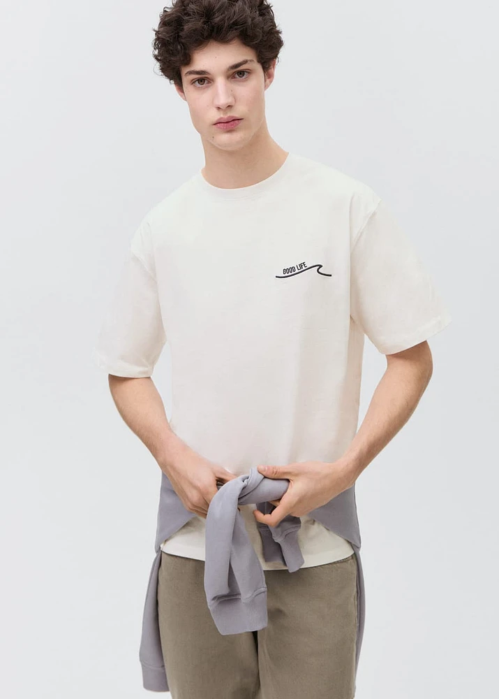 Short-sleeved printed t-shirt