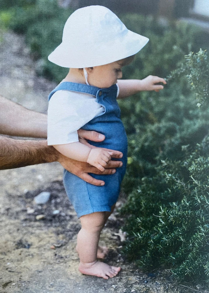 Cotton linen overalls