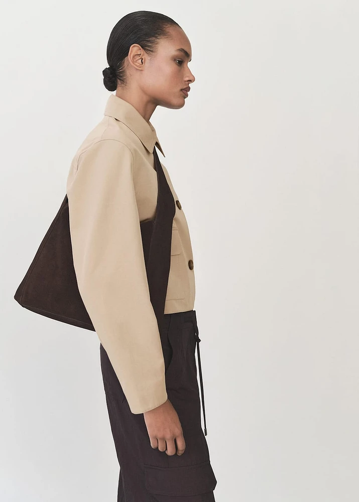Cotton jacket with pockets