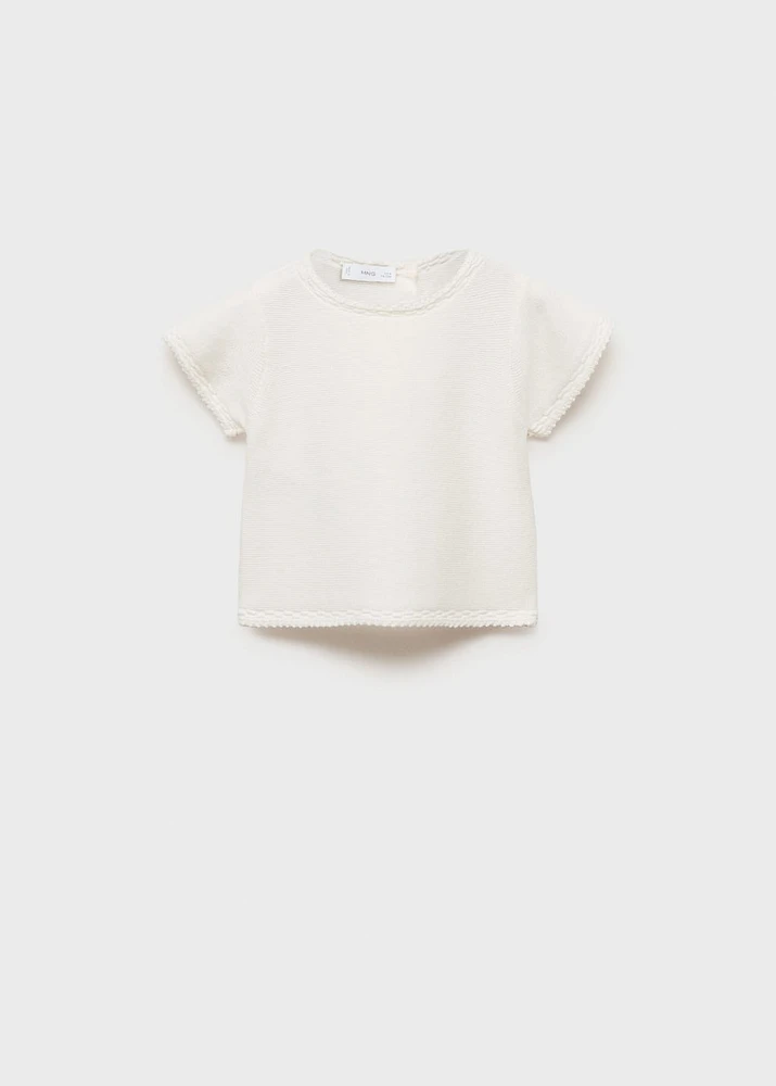 Short sleeve sweater