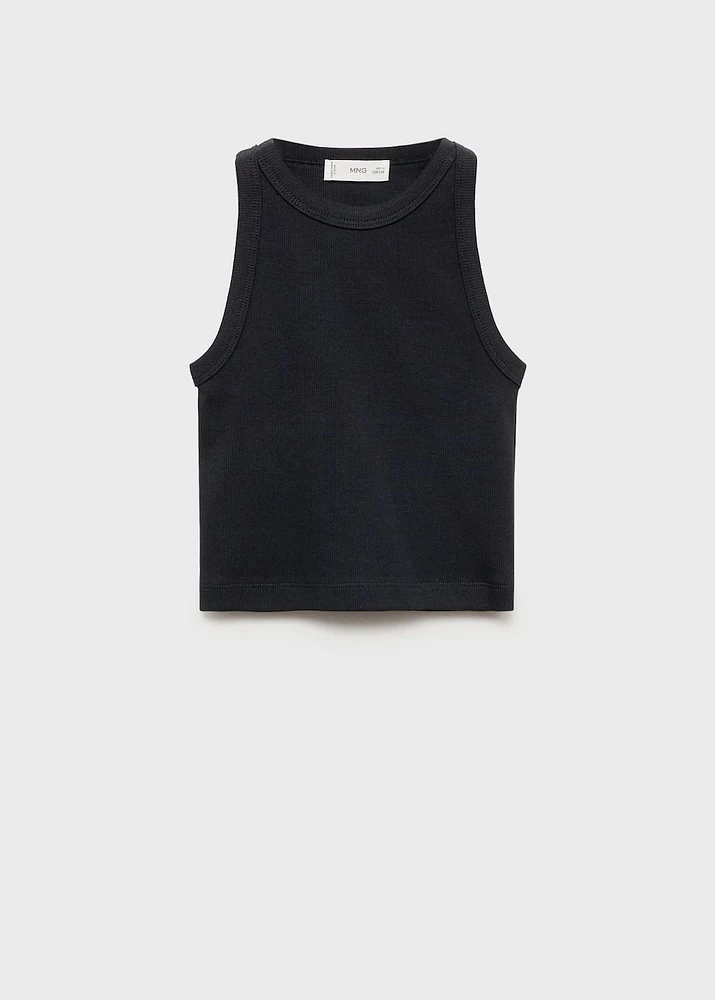 Knitted cropped top
