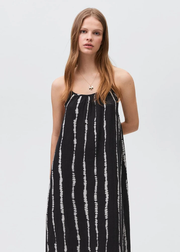 Long tie-dye dress