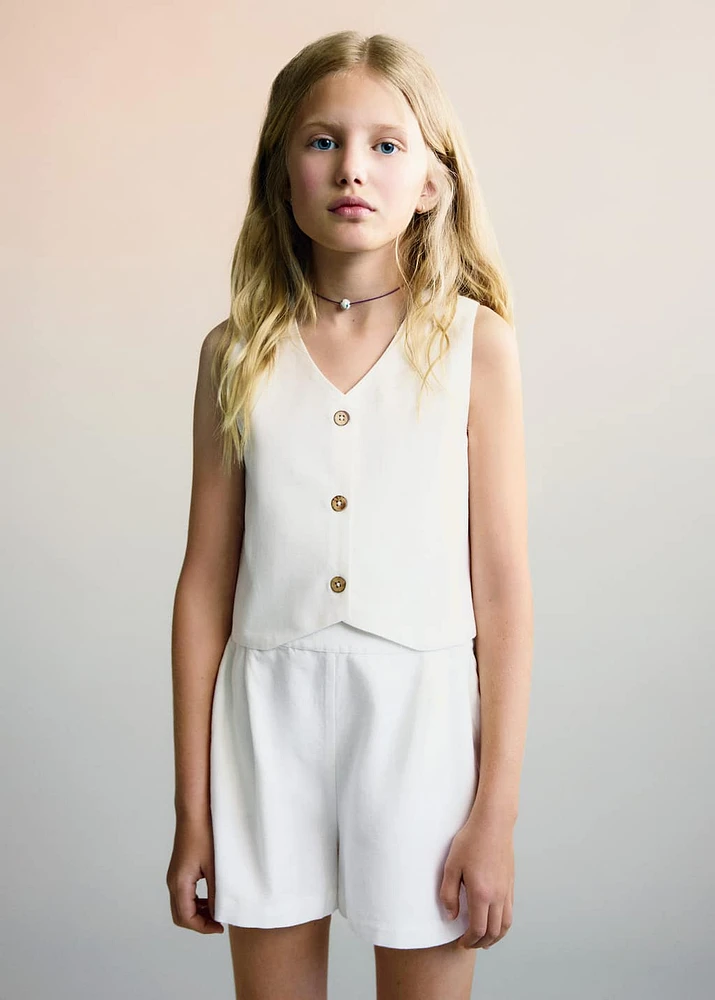 Elastic waist shorts