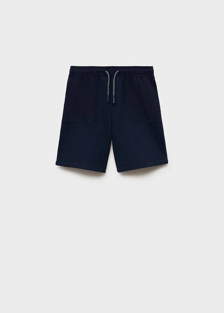 Drawstring Bermuda shorts