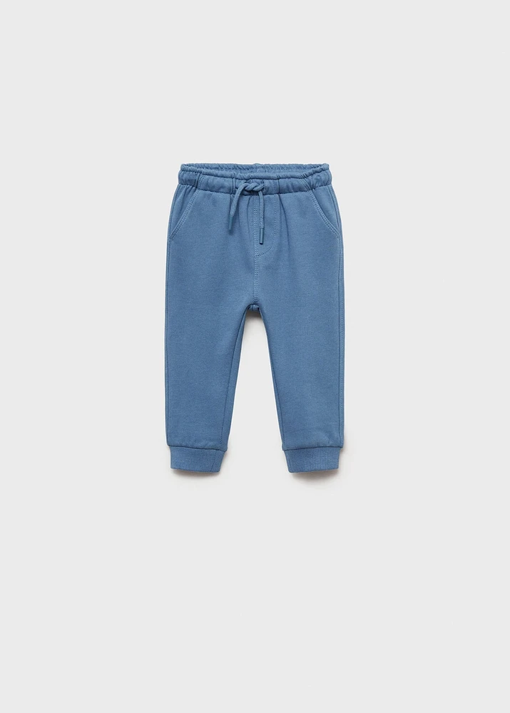 Cotton jogger-style trousers