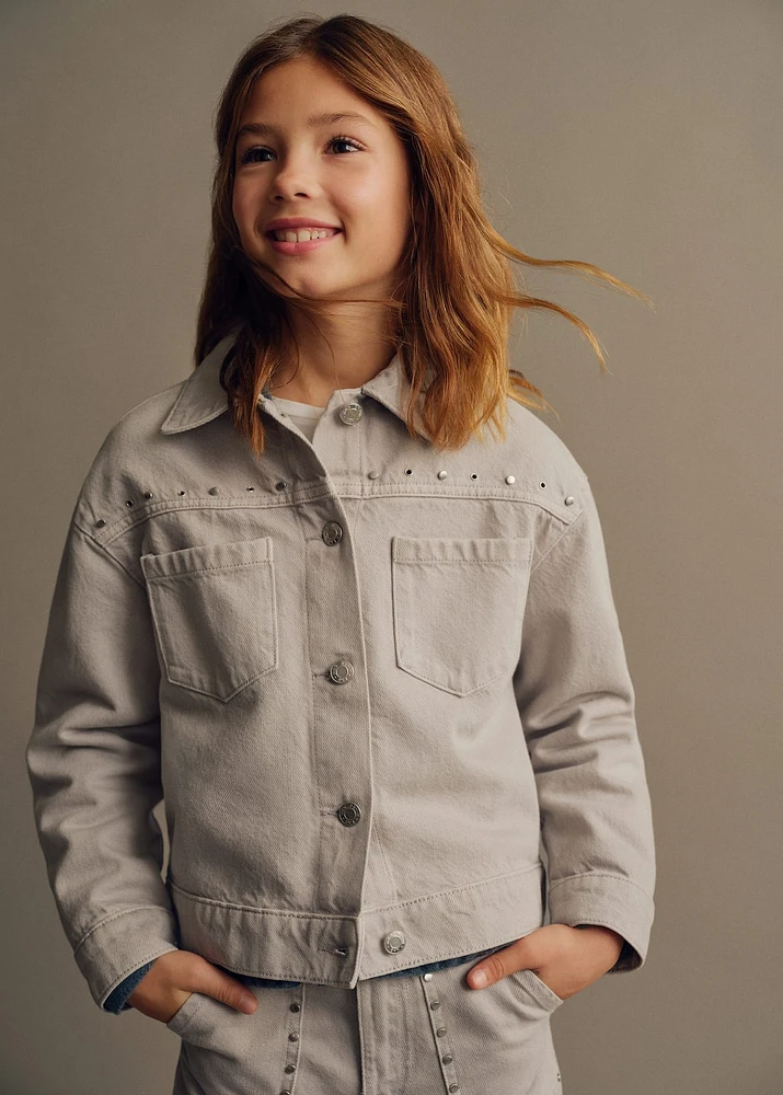 Studded denim jacket
