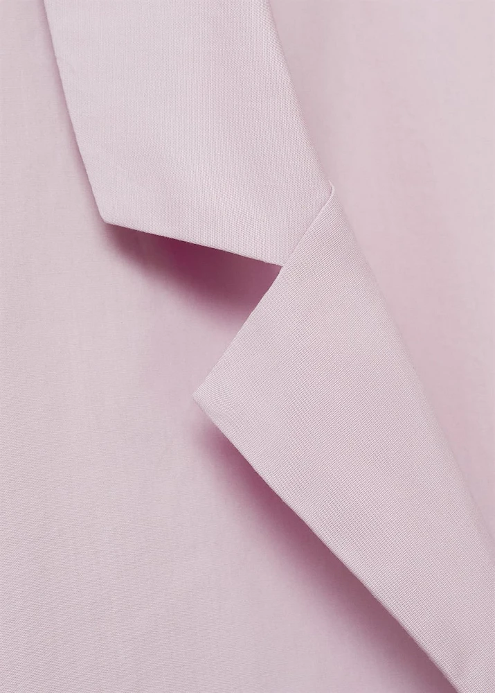 Garment-washed cotton nightgown