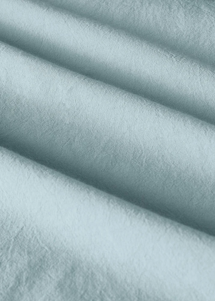 Children's washed cotton fitted sheet for 90 cm bed