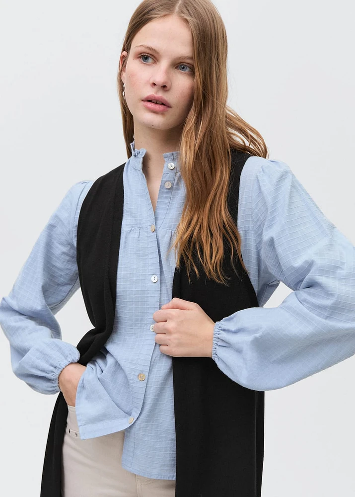 Long cotton vest