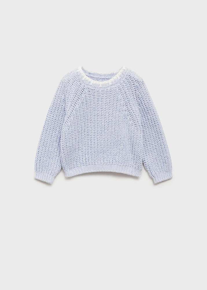 Knitted cotton sweater