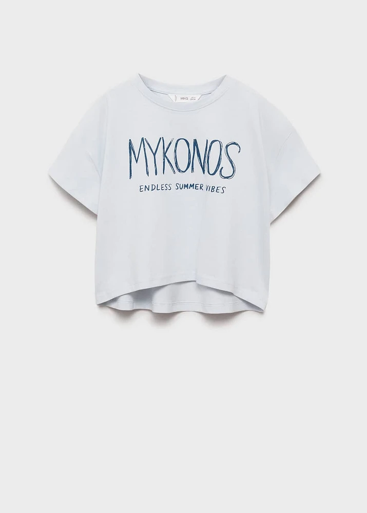 Printed message T-shirt