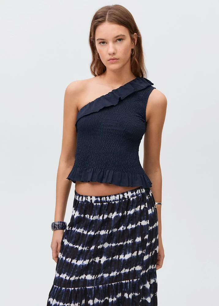 Long tie-dye skirt