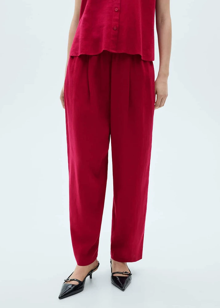 Flowing linen pants