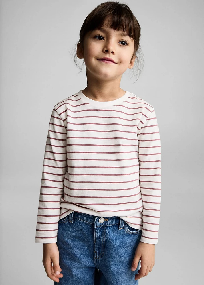 Striped cotton T-shirt