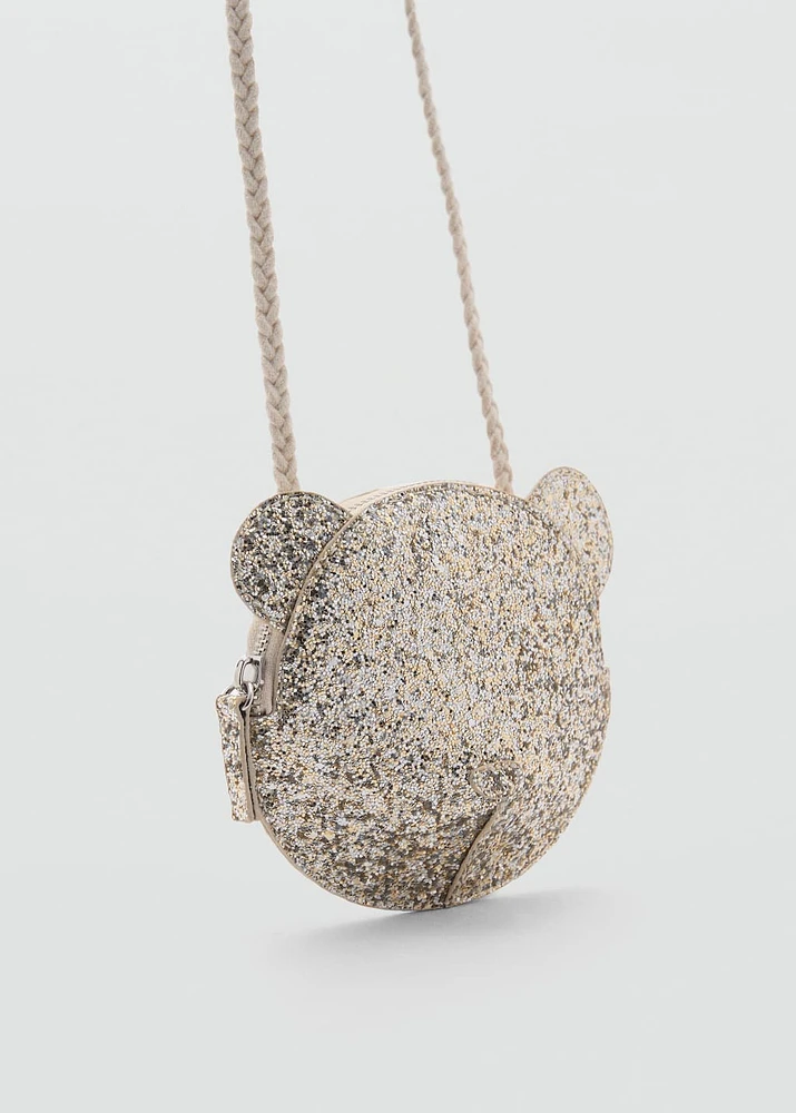 Glitter bear bag