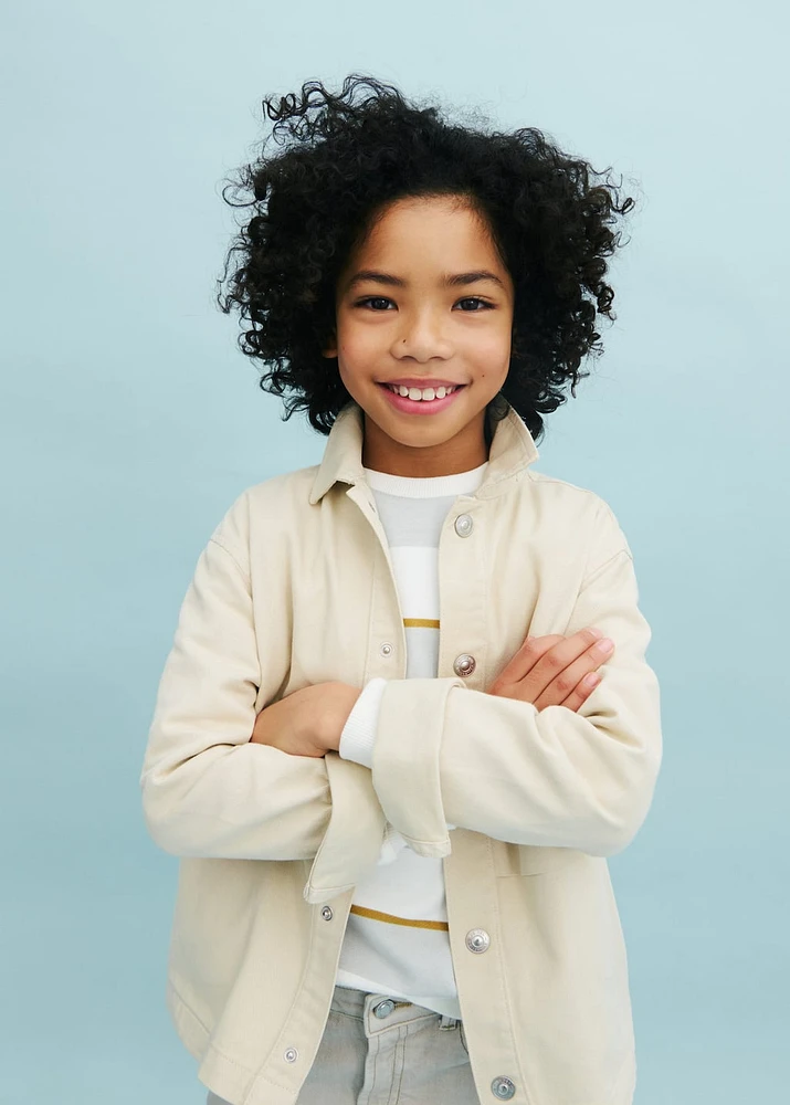 Twill jacket with pockets