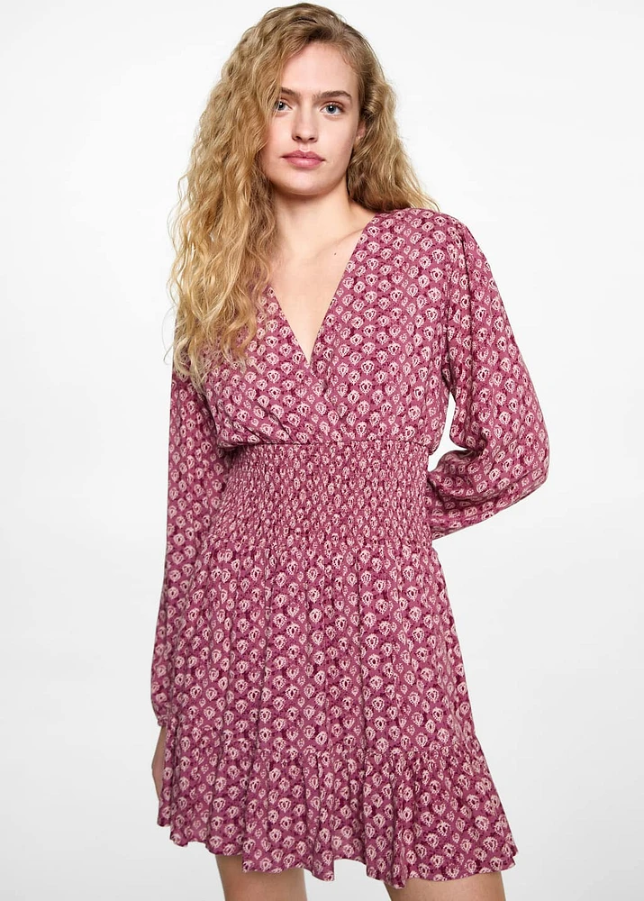 Printed short dress