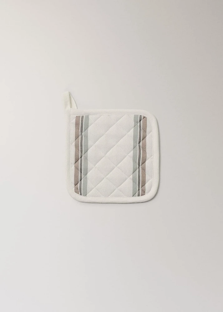 Cotton yarn-dyed striped grabber