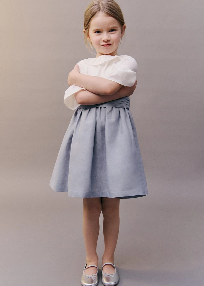 Contrast skirt dress