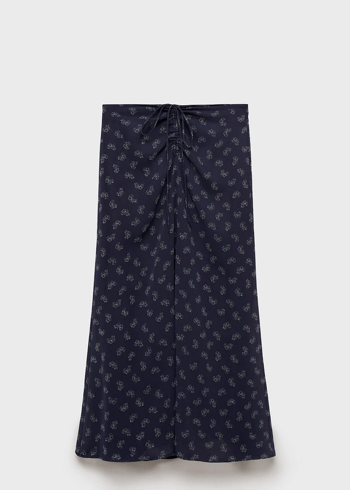 Printed long skirt