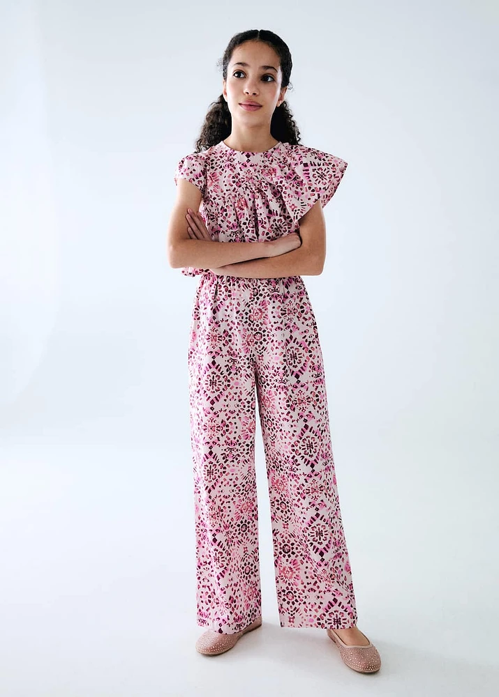 Ruffled detail jumpsuit