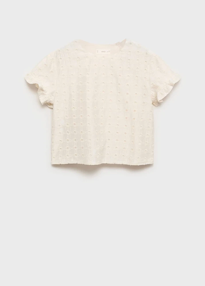 English embroidery blouse