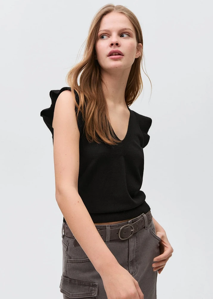 V-neck top