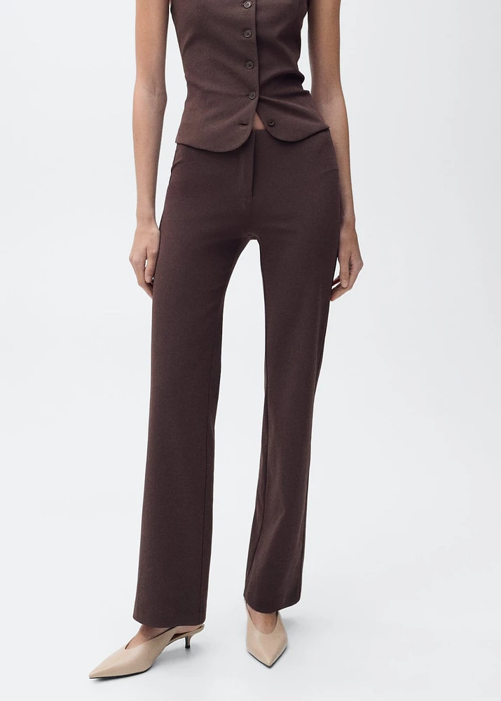 Straight suit trousers